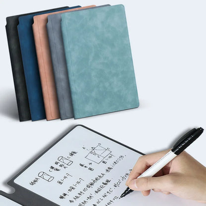 Write It, Wipe It, Repeat — Reusable Whiteboard Set with Blue Pen & Eraser