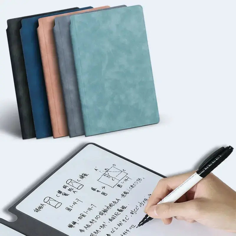 Write It, Wipe It, Repeat — Reusable Whiteboard Set with Blue Pen & Eraser Jonine’s Corner
