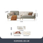 Cream Luxury Corner Sofa — Modern 3-Seat Living Room Sofa