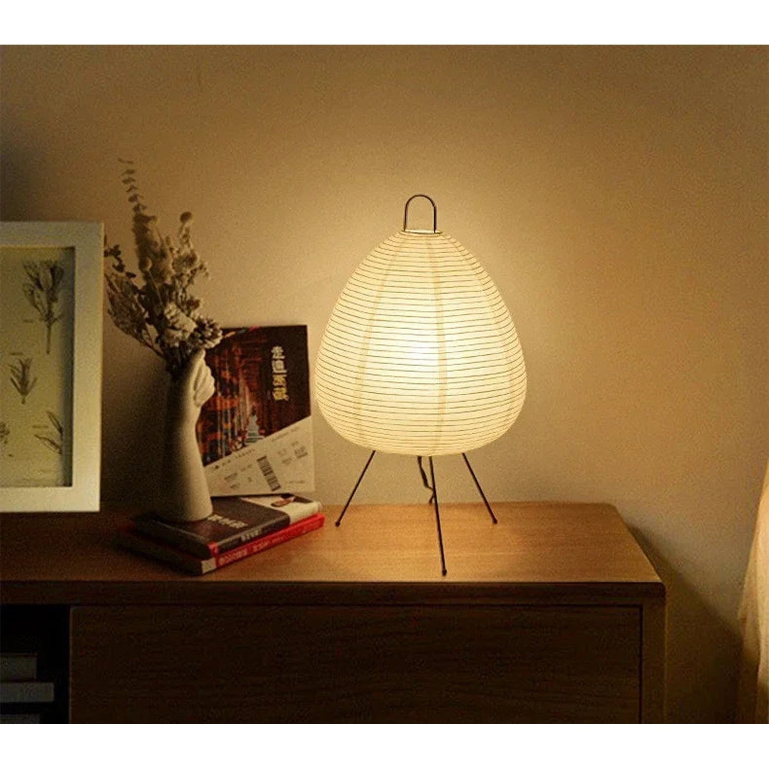 Wabi-Sabi Rice Paper Floor Lamp – Noguchi Style