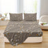 Dolin Plum Blossom Print Bedding Set (1 Fitted Sheet, 1 Flat Sheet, 2 Pillowcases) Ultra-Soft Breathable Fabric, Skin-Friendly, Comfortable, Breathable, Machine Washable, Suitable for All Seasons, Elegant and Exquisite, Ideal Jonine&