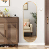 The Mirror That Opens the Room — Oversized Oval Full-Length Mirror