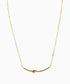 Gold Heart Toggle Necklace — Beaded Chain Gift for Her