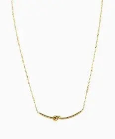 Gold Heart Toggle Necklace — Beaded Chain Gift for Her