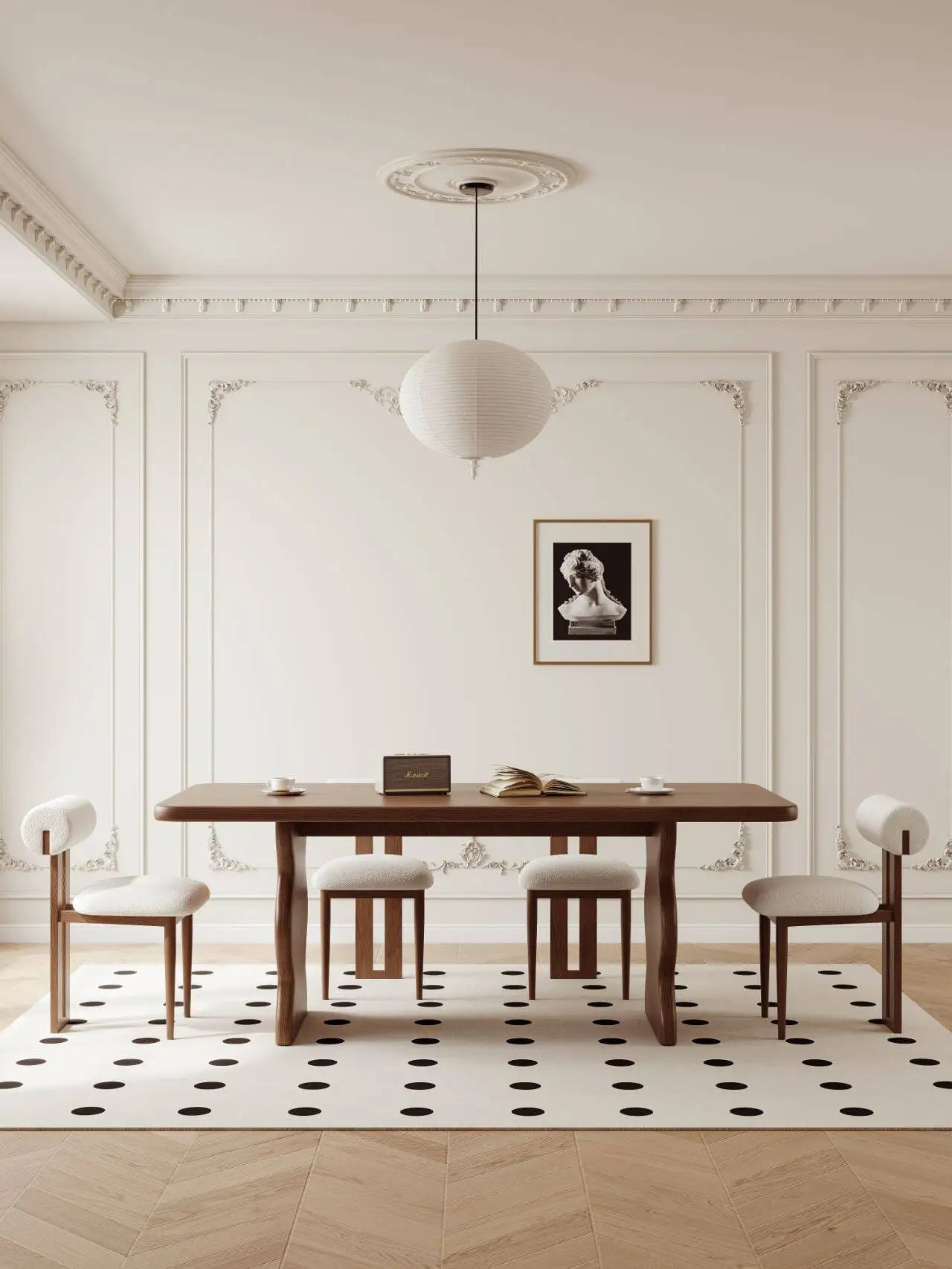 Solid Wood & Pine Dining Table