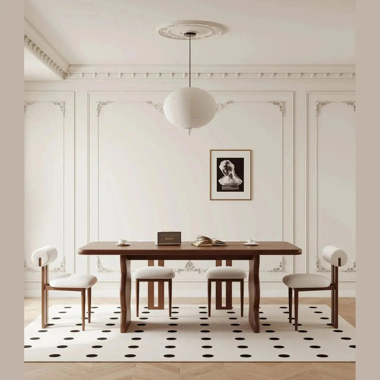 Solid Wood & Pine Dining Table