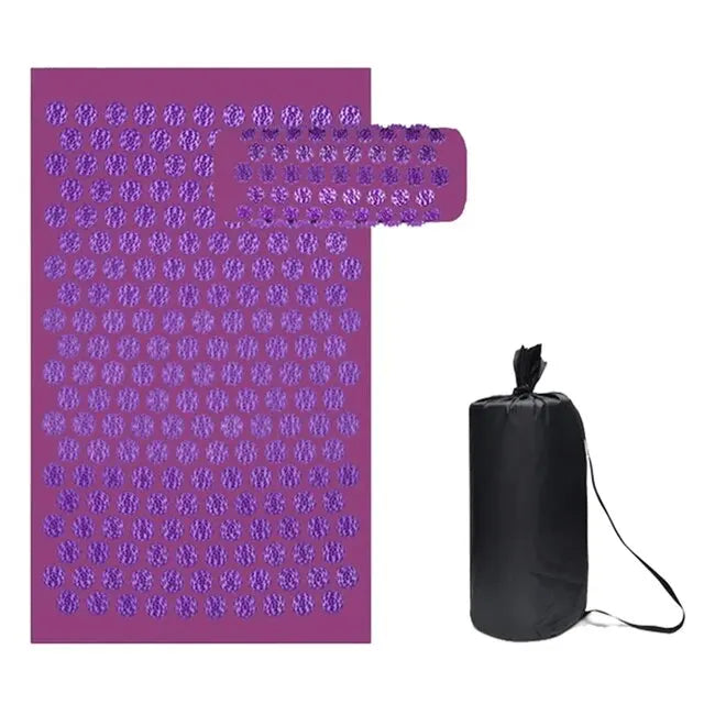 The Pressure Point Set — Spike Acupressure Mat &amp; Pillow for Back Pain, Muscle Relief &amp; Better Sleep