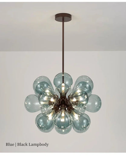 Suspended in Light — Designer Glass Bubble Chandelier for Bedroom & Living Room