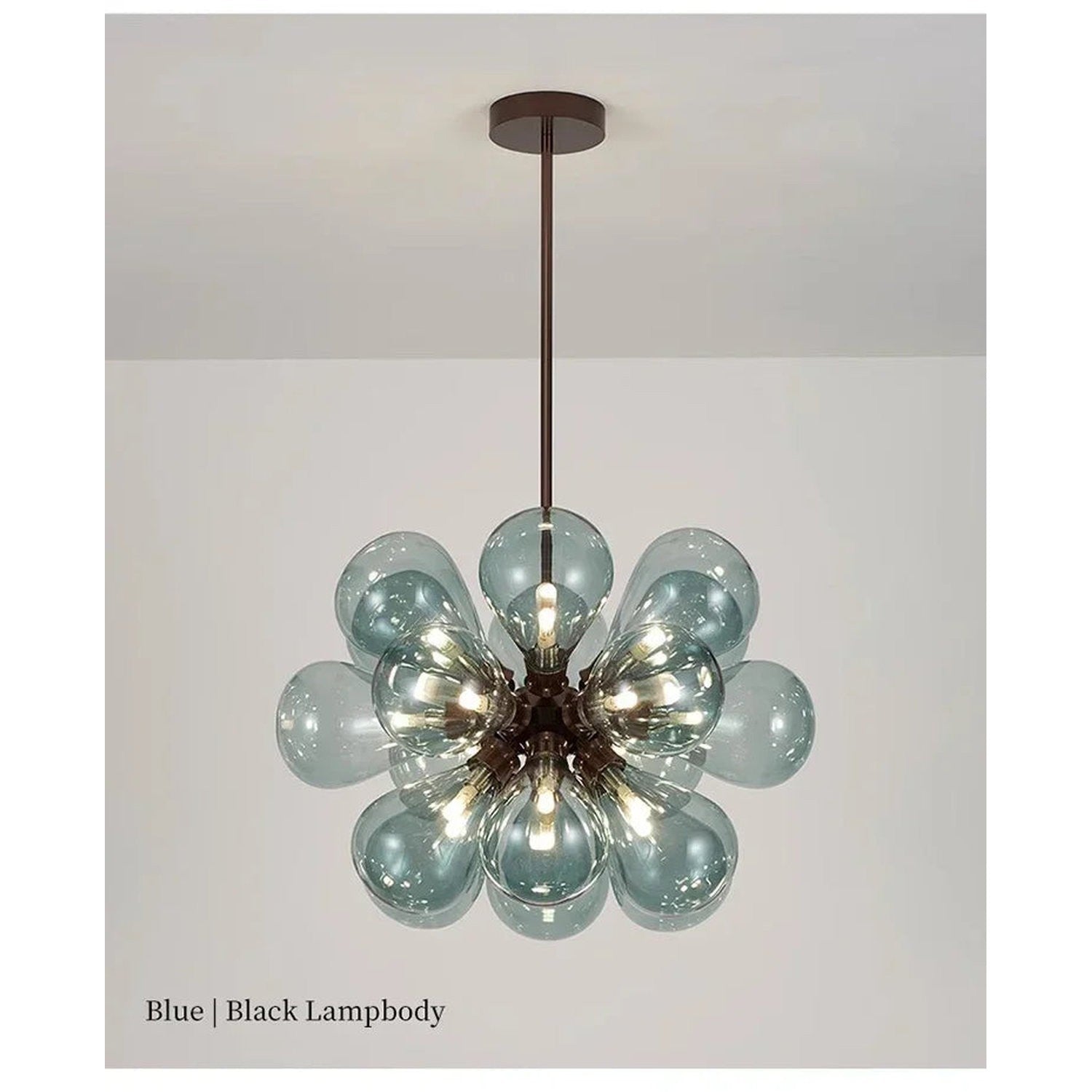 Suspended in Light — Designer Glass Bubble Chandelier for Bedroom &amp; Living Room