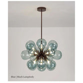 Suspended in Light — Designer Glass Bubble Chandelier for Bedroom & Living Room