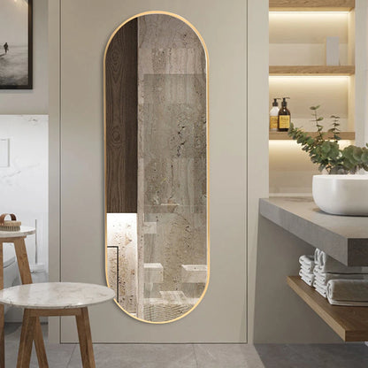 The Mirror That Opens the Room — Oversized Oval Full-Length Mirror