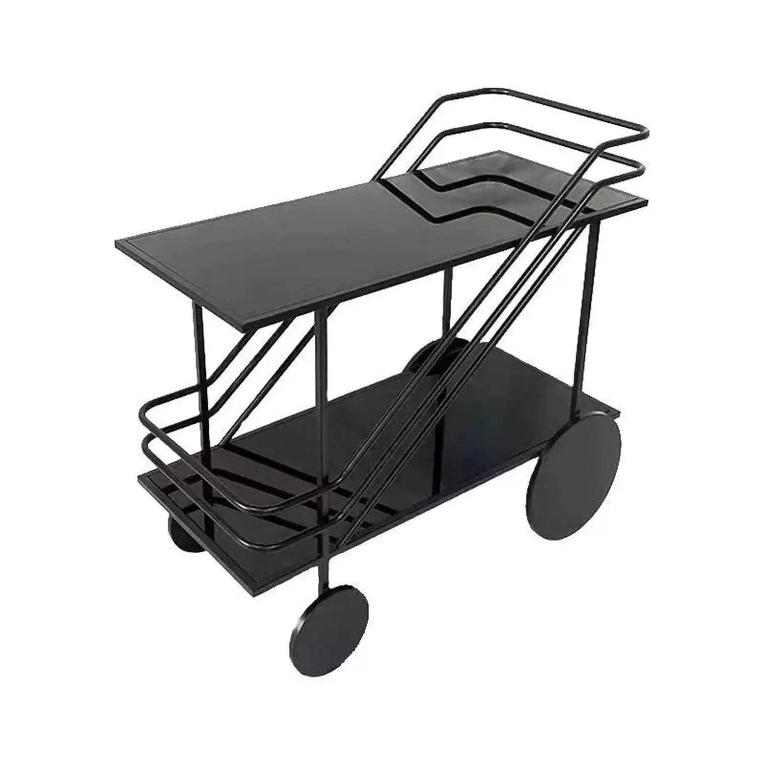 Iron Art Rolling Bar & Serving Cart Jonine’s Corner