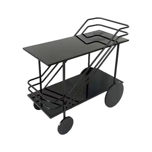 Iron Art Rolling Bar & Serving Cart