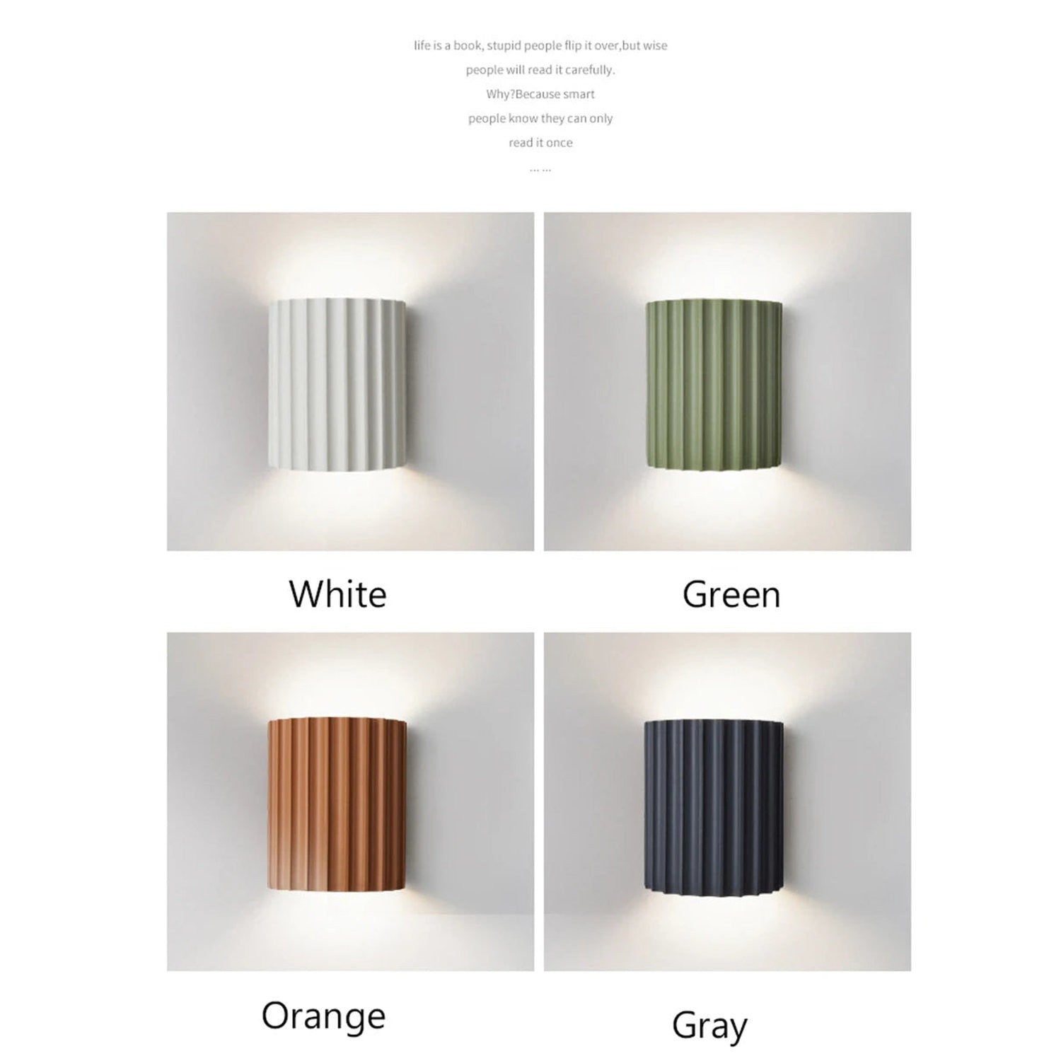 Nordic Macaroon Resin LED Wall Lamp — Sculptural Bedside Glow