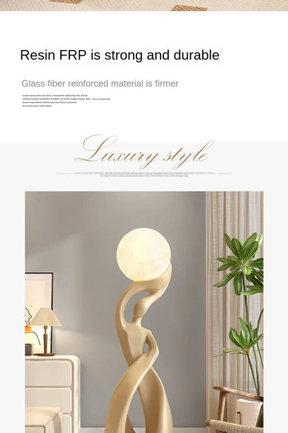 Light That Lives in the Room — Nordic Glow Resin Figurine with Ambient Light