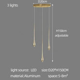 Golden Branch Staircase Chandelier — Multi-Light Pendant for Duplex & Statement Spaces Jonine&