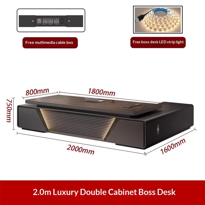 Height-Adjustable L-Shaped Gaming & Home Office Desk