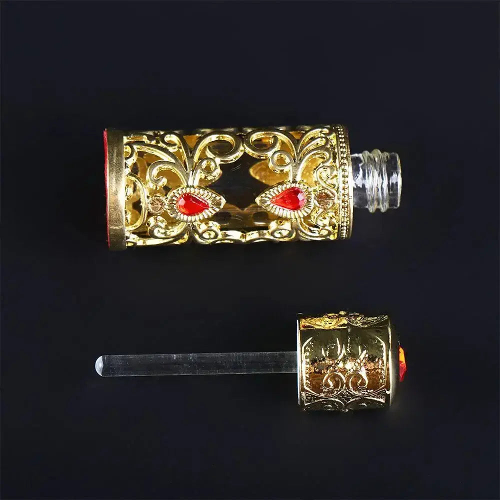 The Dubai Dropper — Arabian-Style Gold Rhinestone Refillable Perfume Bottle (3ml) Jonine’s Corner