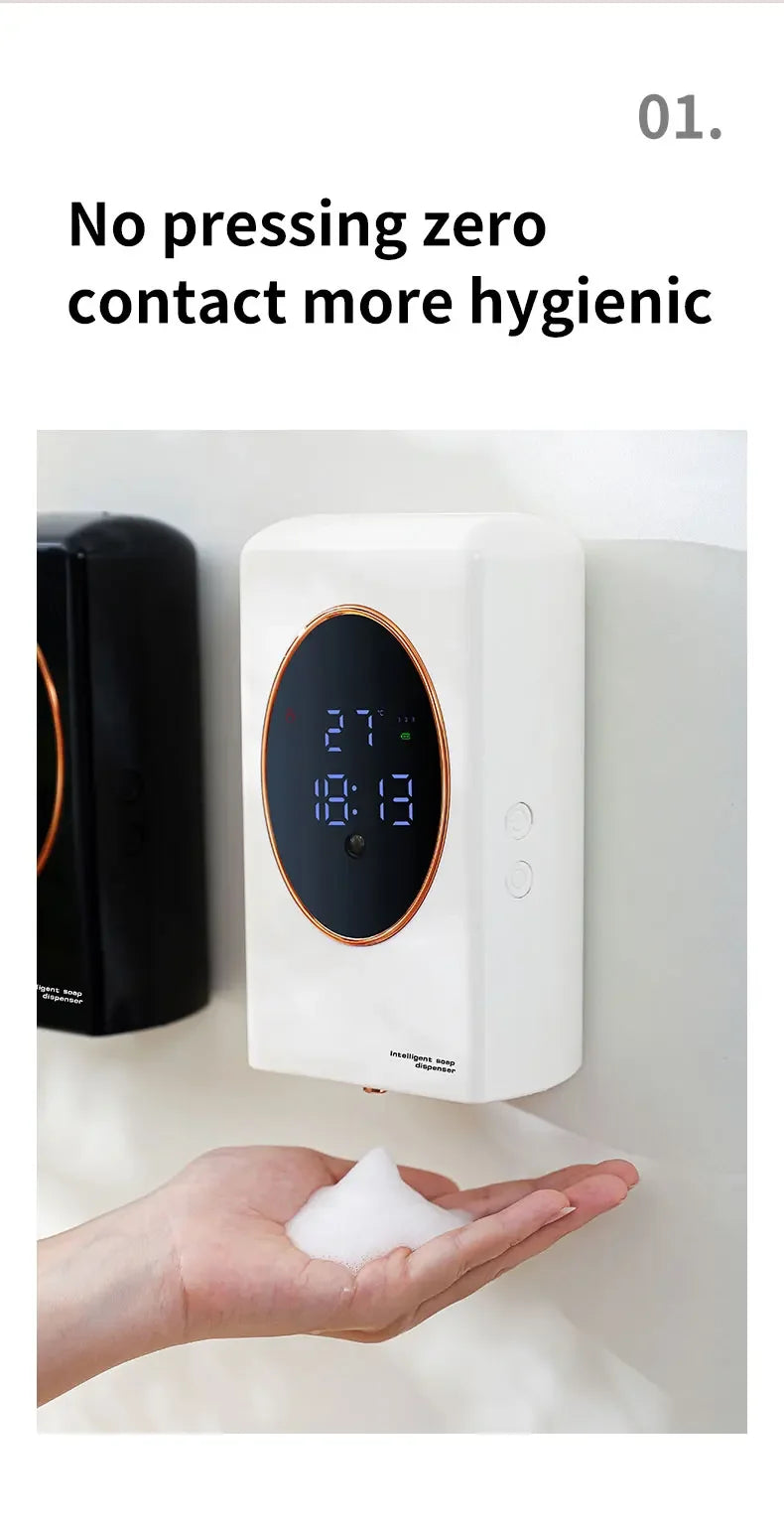 The Touchless Pour — 480ml Smart Foam Soap Dispenser, USB Rechargeable