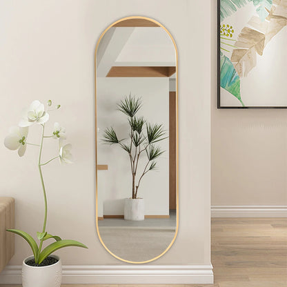The Mirror That Opens the Room — Oversized Oval Full-Length Mirror
