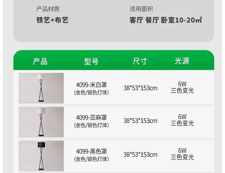 Scandinavian Modern Iron Floor Lamp Creative Minimalist for Living Room Bedroom Study Night Lighting Home Decor Items LED Jonine’s Corner