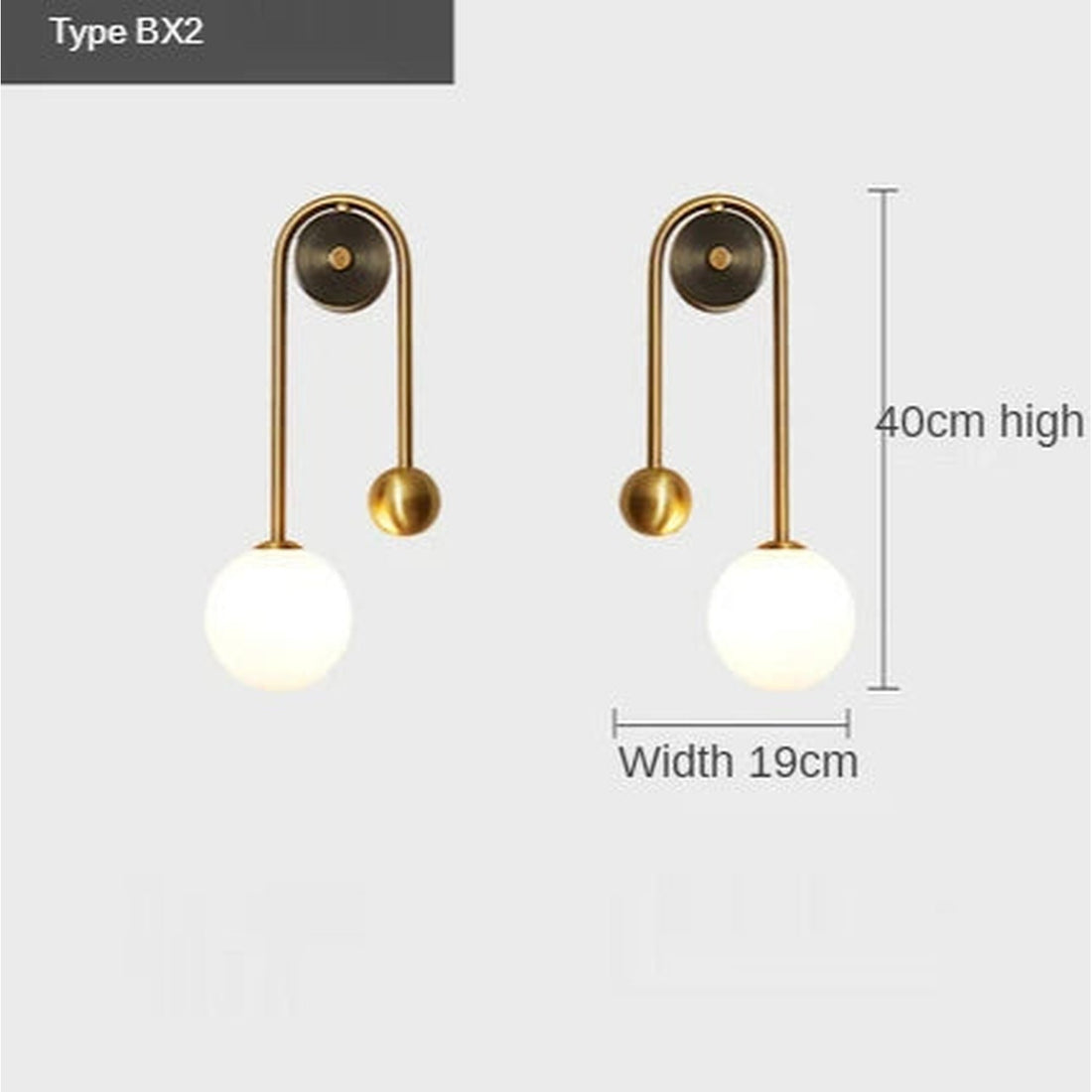 The Warm Detail — Gold Glass Ball Wall Sconce