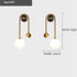 The Warm Detail — Gold Glass Ball Wall Sconce