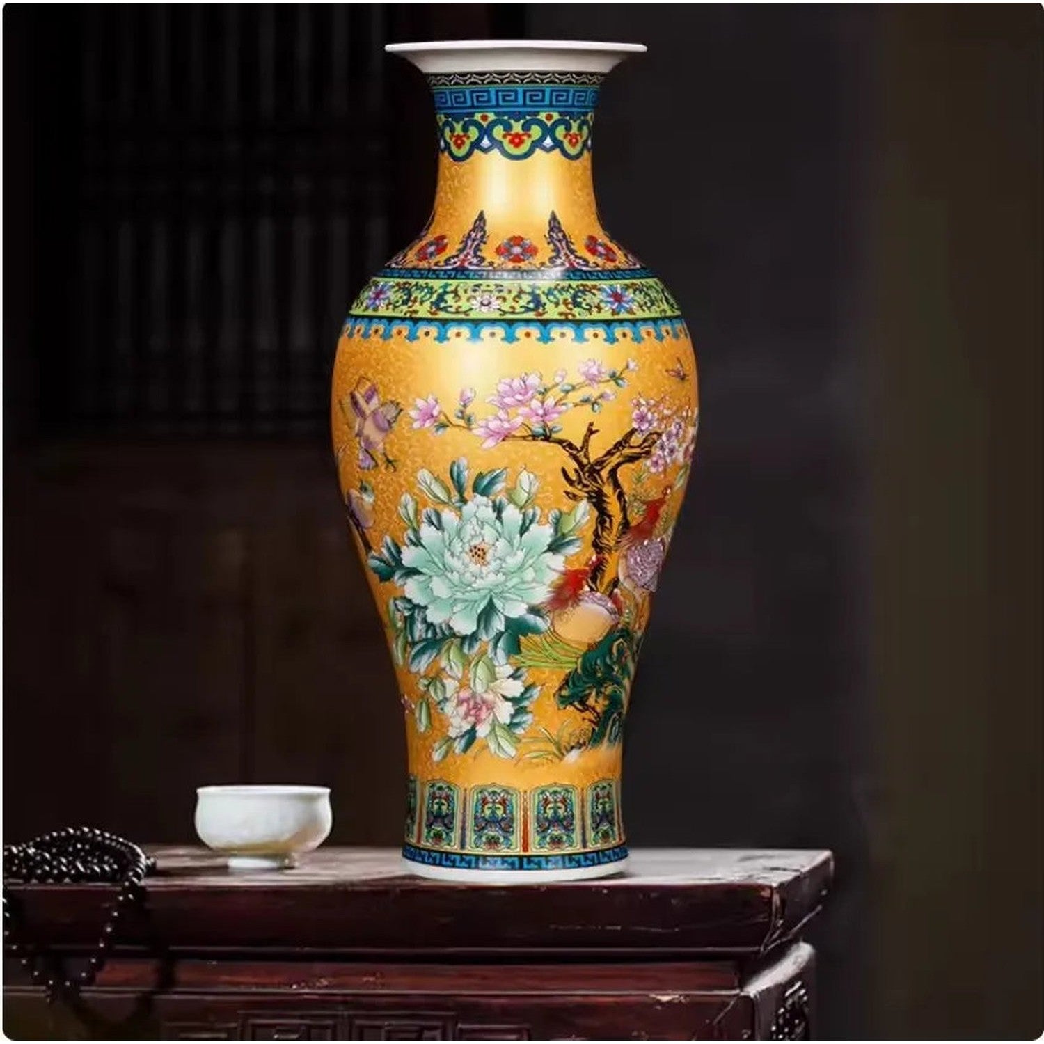 The Statement Piece — Jingdezhen Ceramic Floor Vase