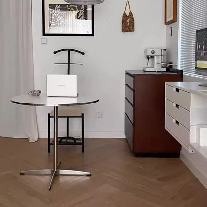 Sit in Style — Luxury Small Round Dining Table with Gold Metal Legs