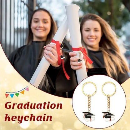 Graduation Cap Keychains — Set of 20
