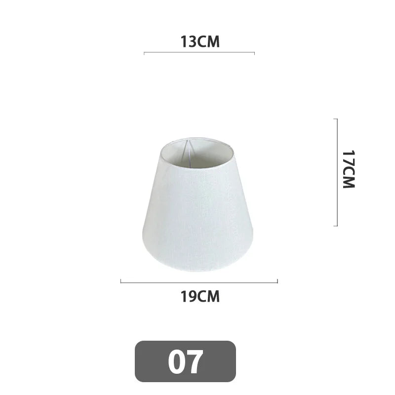 Nordic Style Chandelier Lamp Shade Linen Cloth Bedside Table Ceiling Light Cover E27 Modern Home Decor Wall Lamp Floor Lampshade