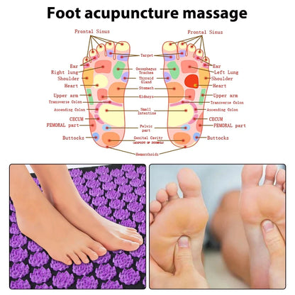 The Pressure Point Set — Spike Acupressure Mat &amp; Pillow for Back Pain, Muscle Relief &amp; Better Sleep
