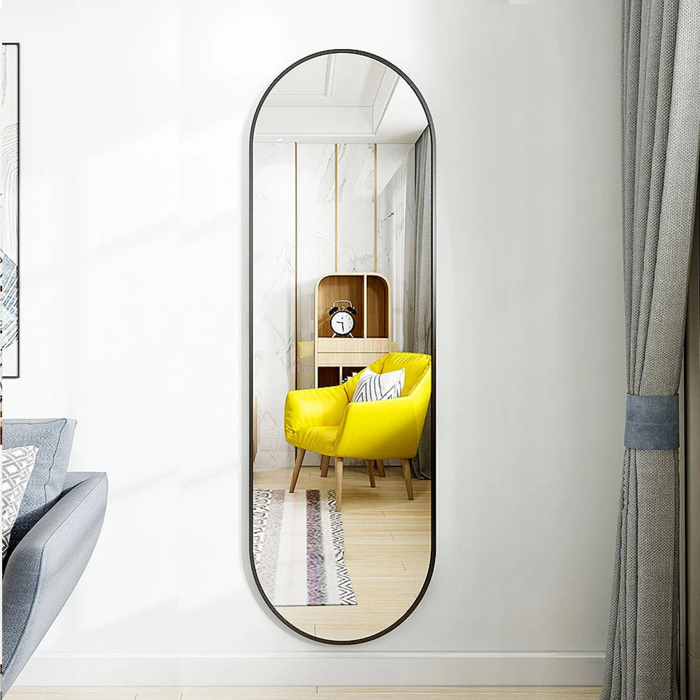 The Mirror That Opens the Room — Oversized Oval Full-Length Mirror