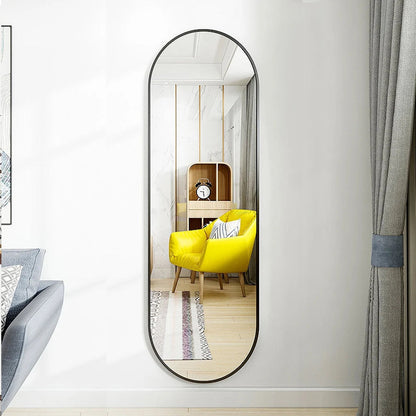 The Mirror That Opens the Room — Oversized Oval Full-Length Mirror