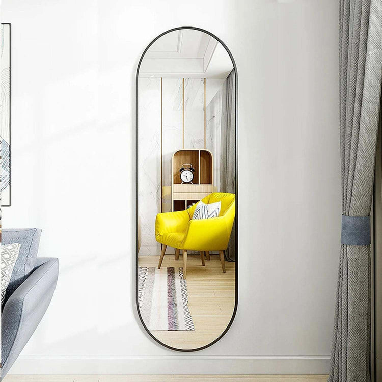The Mirror That Opens the Room — Oversized Oval Full-Length Mirror