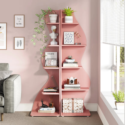The Corner That Finally Does Something — Tribesigns 5-Tier Wall Corner Bookshelf & Plant Stand