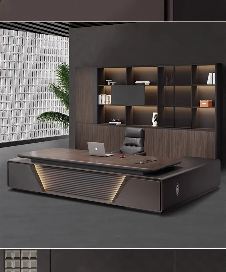 Height-Adjustable L-Shaped Gaming & Home Office Desk