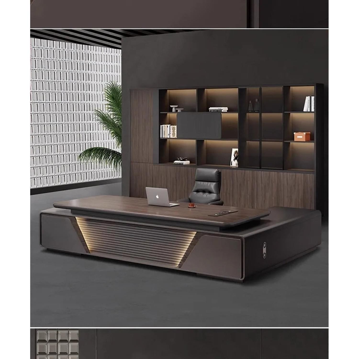 Height-Adjustable L-Shaped Gaming &amp; Home Office Desk