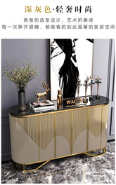 French Gold Luxury Living Room Display Cabinet Jonine&