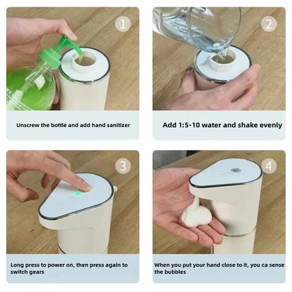 Touch-Free Clean — Automatic Sensing Foam Soap Dispenser, Wall Mounted