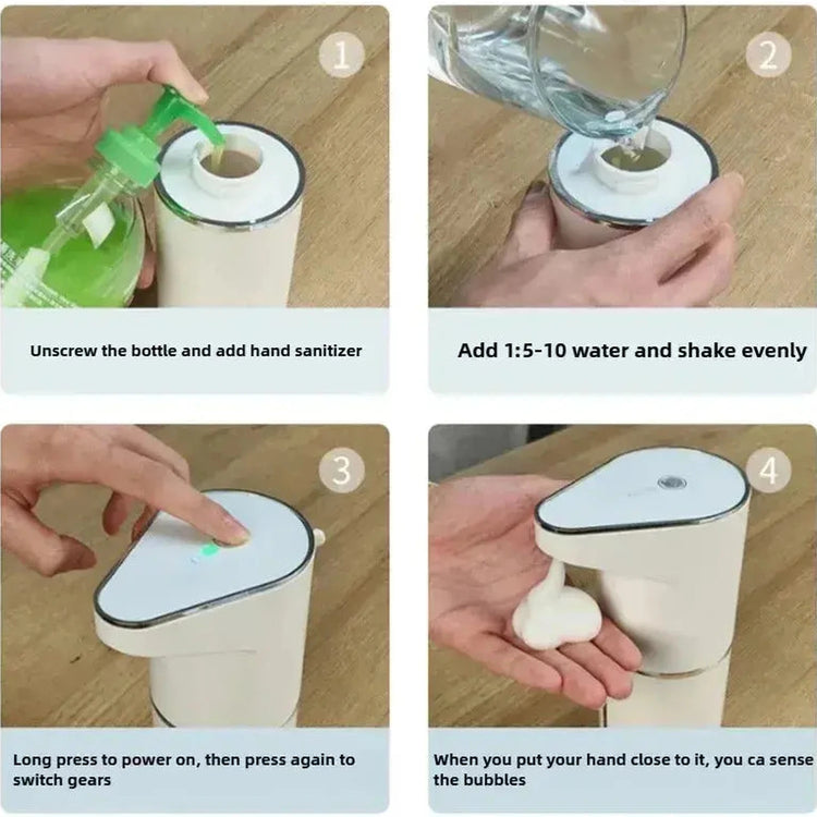 New Bathroom Automatic Sensing Soap Dispenser Type C Multiple Levels Contactless Electric Frother Charging Wall Mounted Vertical Jonine’s Corner