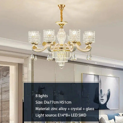 Dressed in Light — Crystal LED Chandelier for Hotel-Worthy Living Rooms &amp; Bedrooms Jonine’s Corner