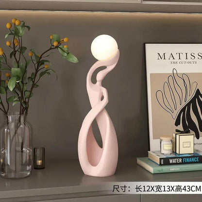 Light That Lives in the Room — Nordic Glow Resin Figurine with Ambient Light