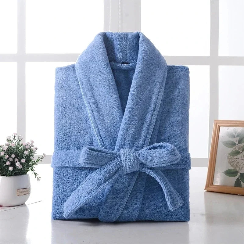 Wrap Yourself in Calm — 100% Cotton Terry Bathrobe
