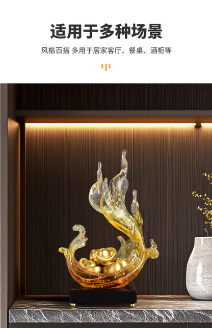 Feng Shui Resin Key Box — Luxury Desk Organizer & Entryway Essential