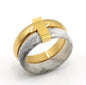Stainless Steel Ring for Women Inlaid Zircon Rings Waterproof Romantic Fashion Jewelry