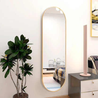 The Mirror That Opens the Room — Oversized Oval Full-Length Mirror