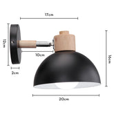 Nordic LED Wall Lamp Wood Creative Lighting Fixture Guest Room Balcony Staircase Sconce Bedroom Bedside Decor Light Chandelier Jonine&