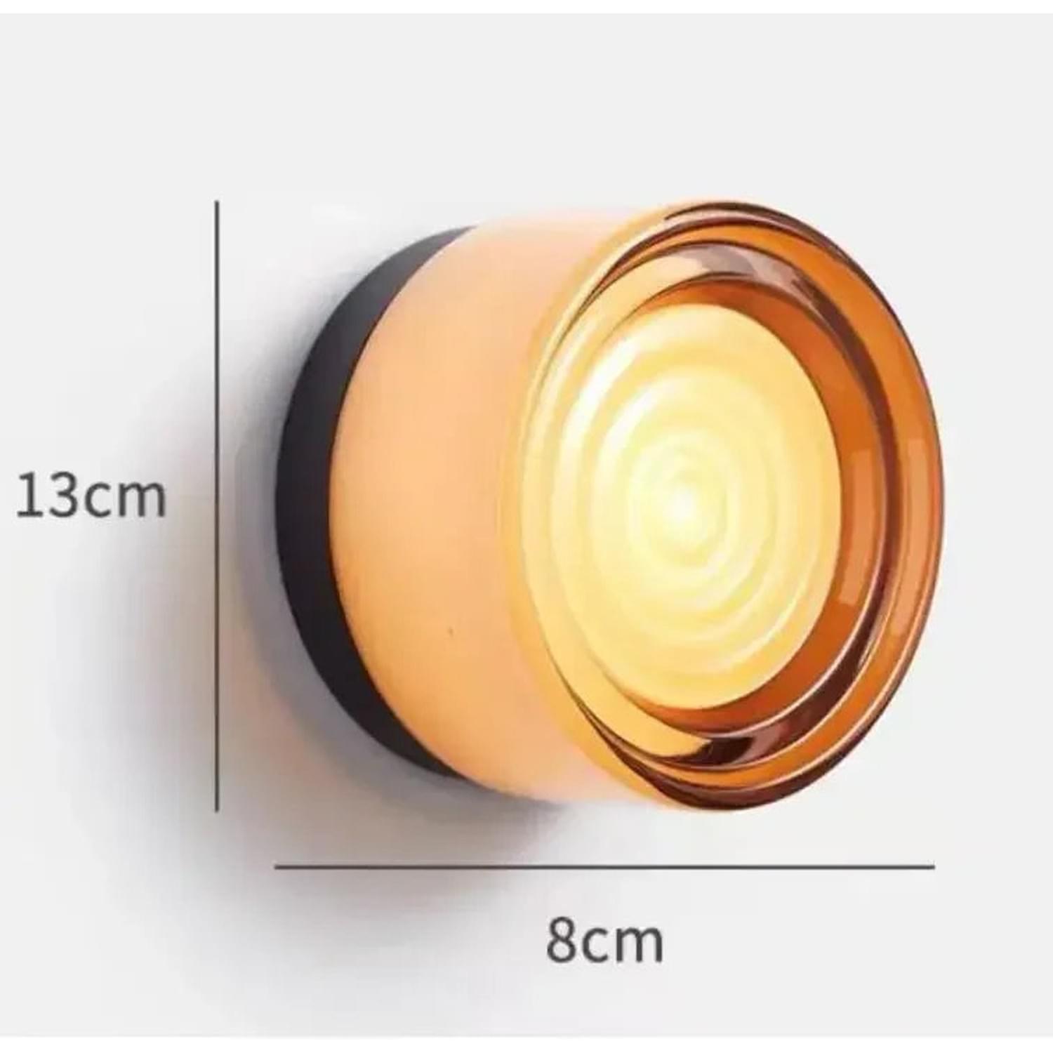 Glass Stone LED Wall Sconce