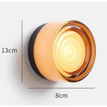 Glass Stone LED Wall Sconce